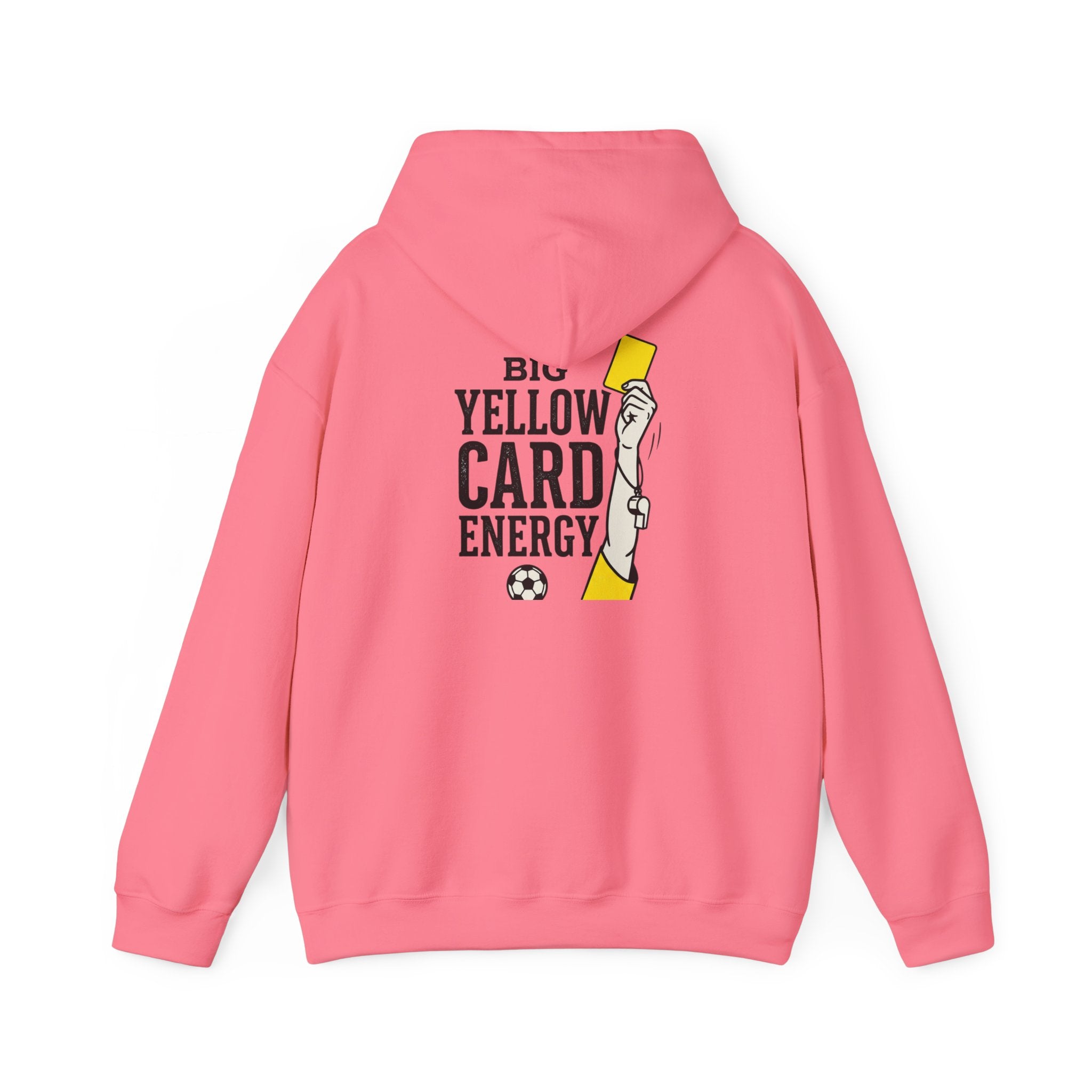 Big Yellow Card Energy Hoodie | Soccer Club Mom Fan Retro Lettering