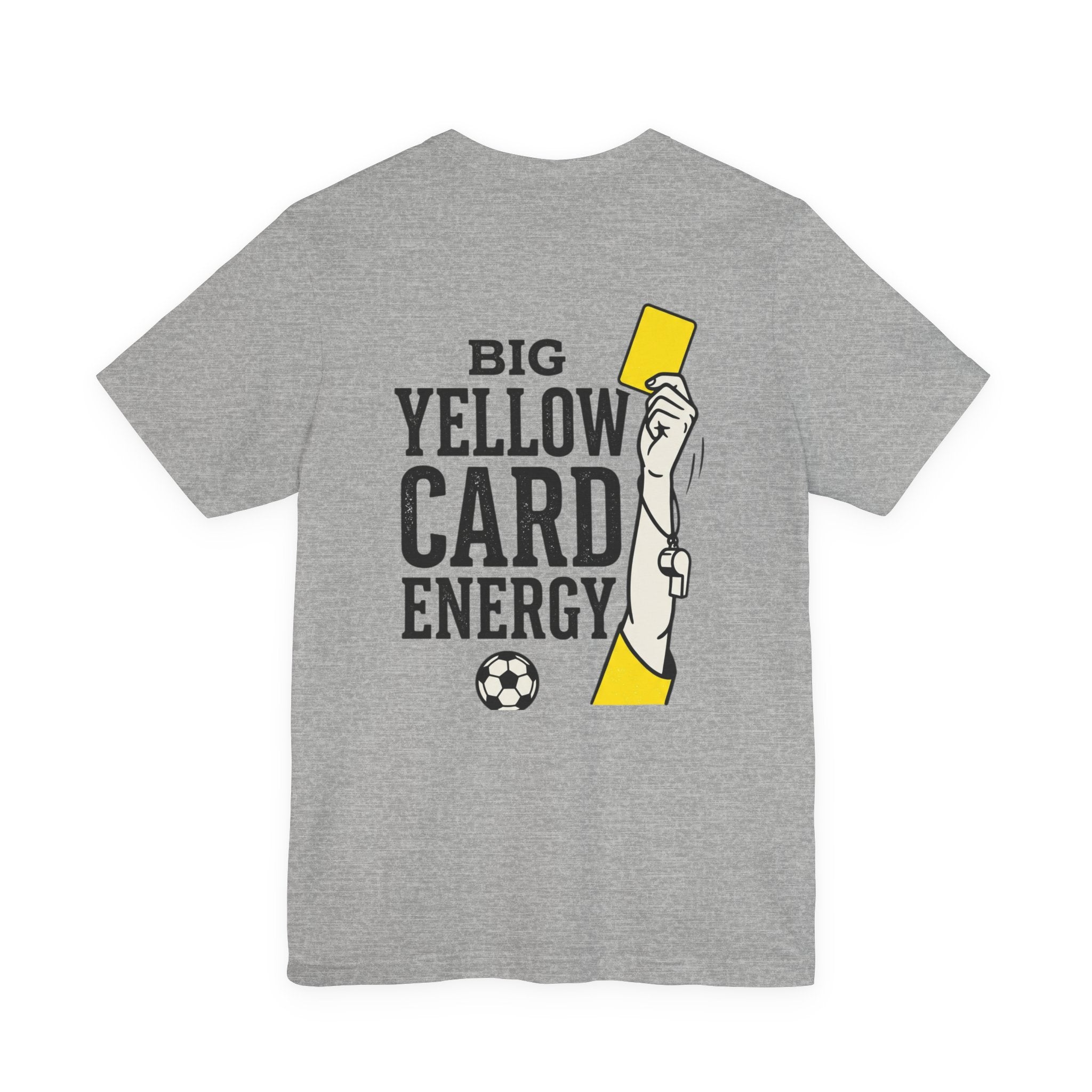Big Yellow Card Energy Tee | Soccer Club, Retro Sports Lettering