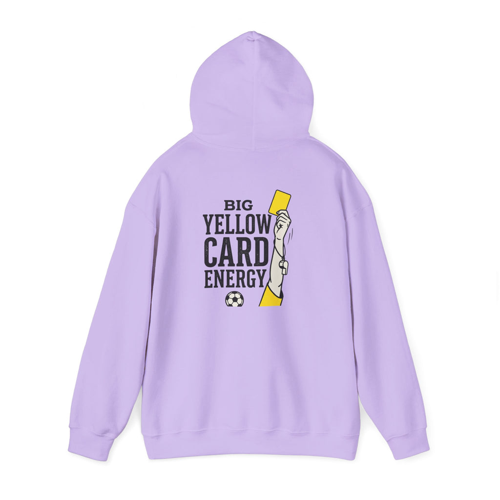 Big Yellow Card Energy Hoodie | Soccer Club Mom Fan Retro Lettering