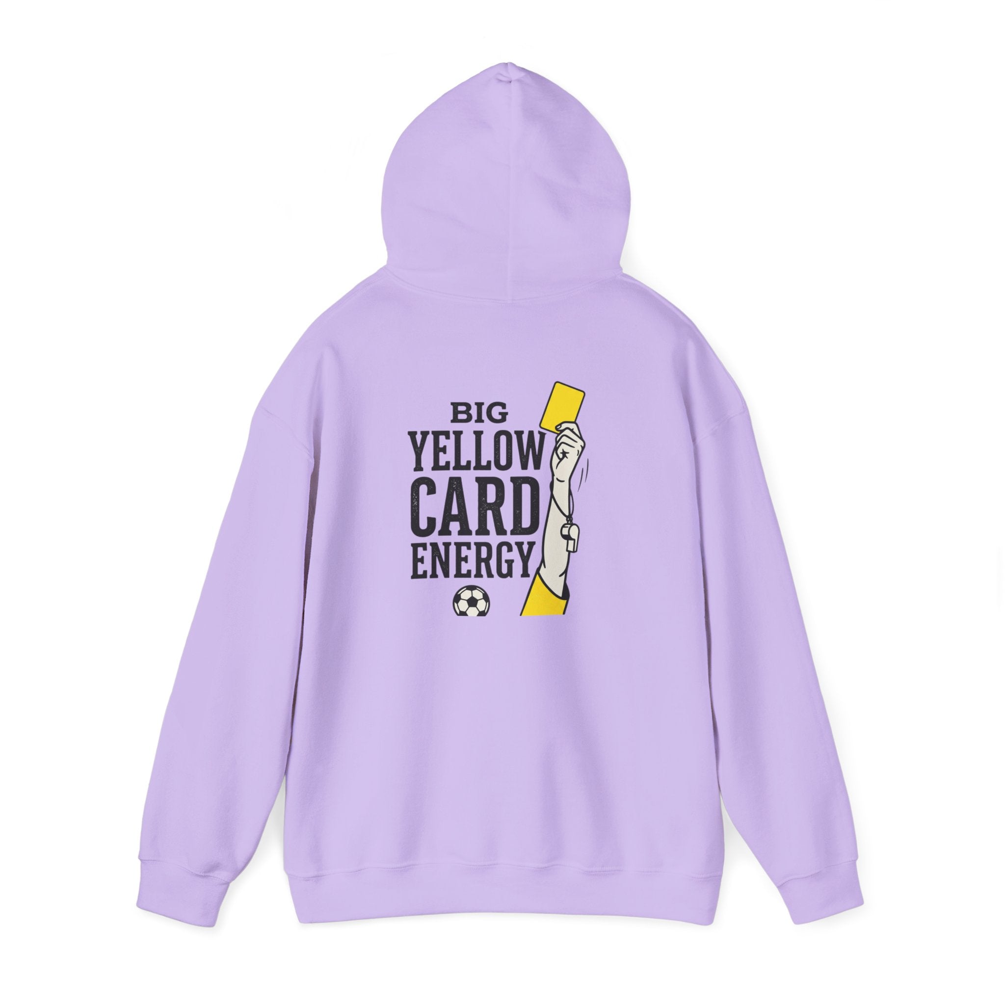 Big Yellow Card Energy Hoodie | Soccer Club Mom Fan Retro Lettering