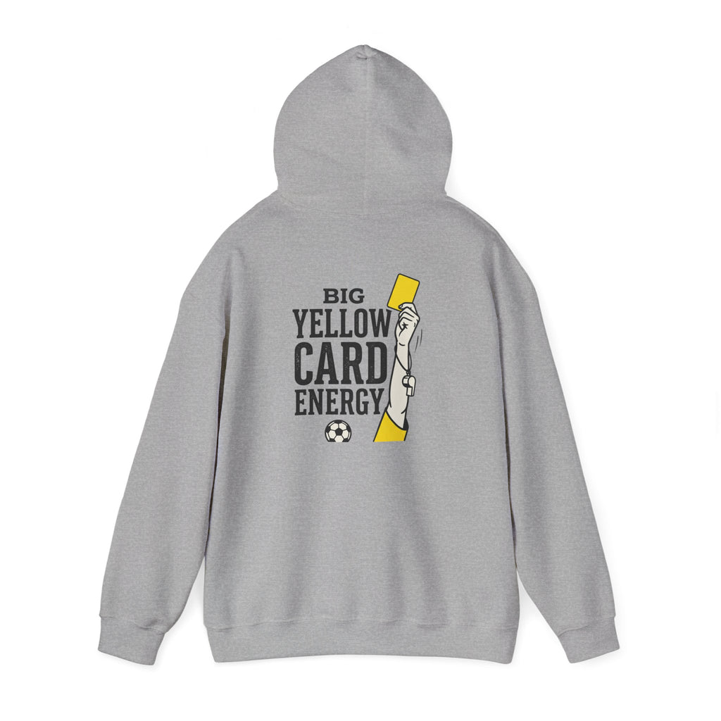 Big Yellow Card Energy Hoodie | Soccer Club Mom Fan Retro Lettering