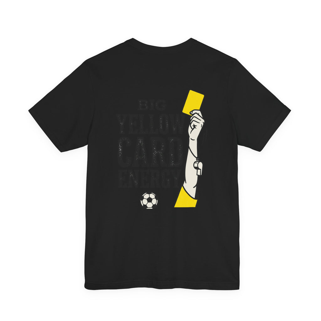 Big Yellow Card Energy Tee | Soccer Club, Retro Sports Lettering