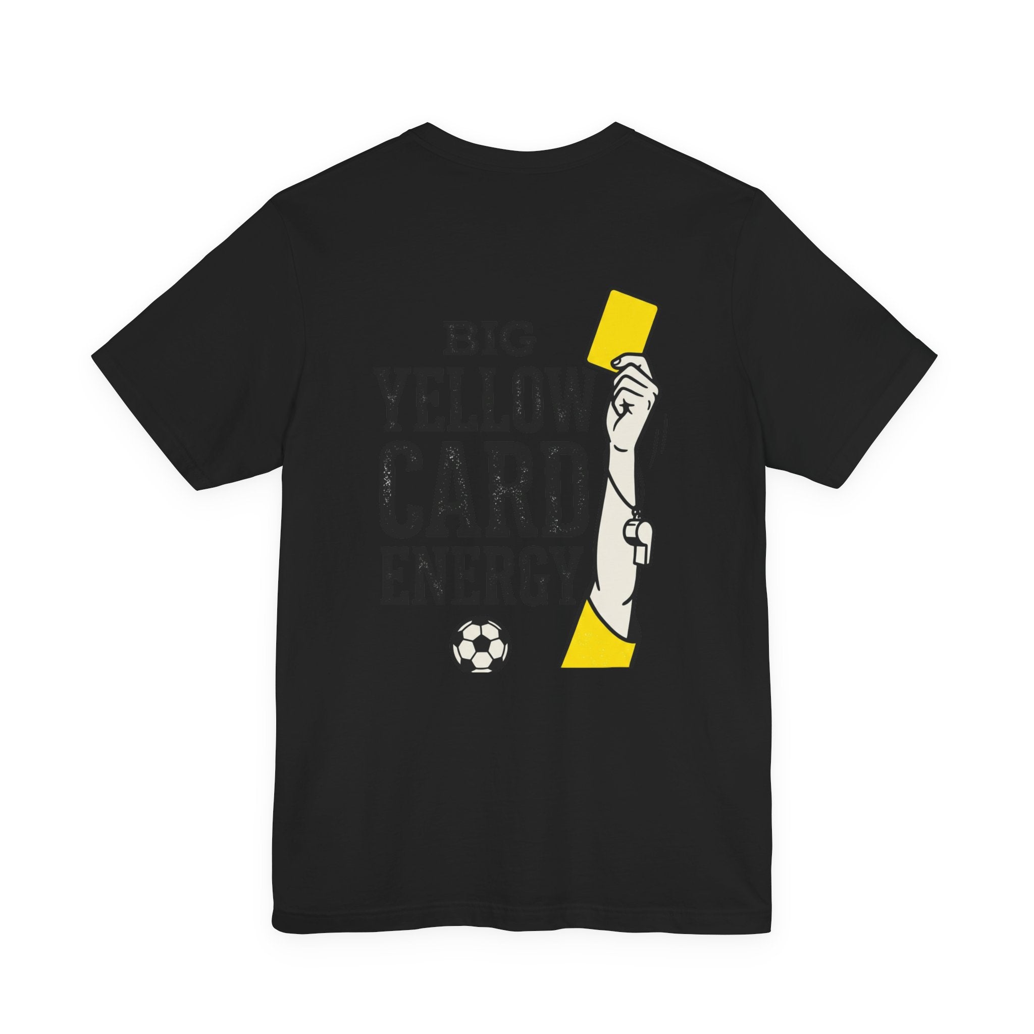 Big Yellow Card Energy Tee | Soccer Club, Retro Sports Lettering