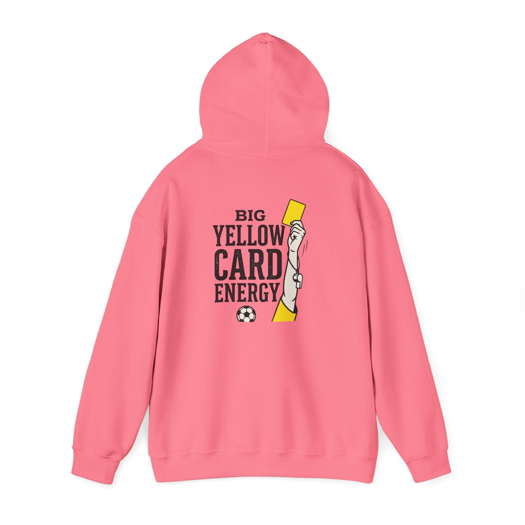Big Yellow Card Energy Hoodie | Soccer Club Mom Fan Retro Lettering