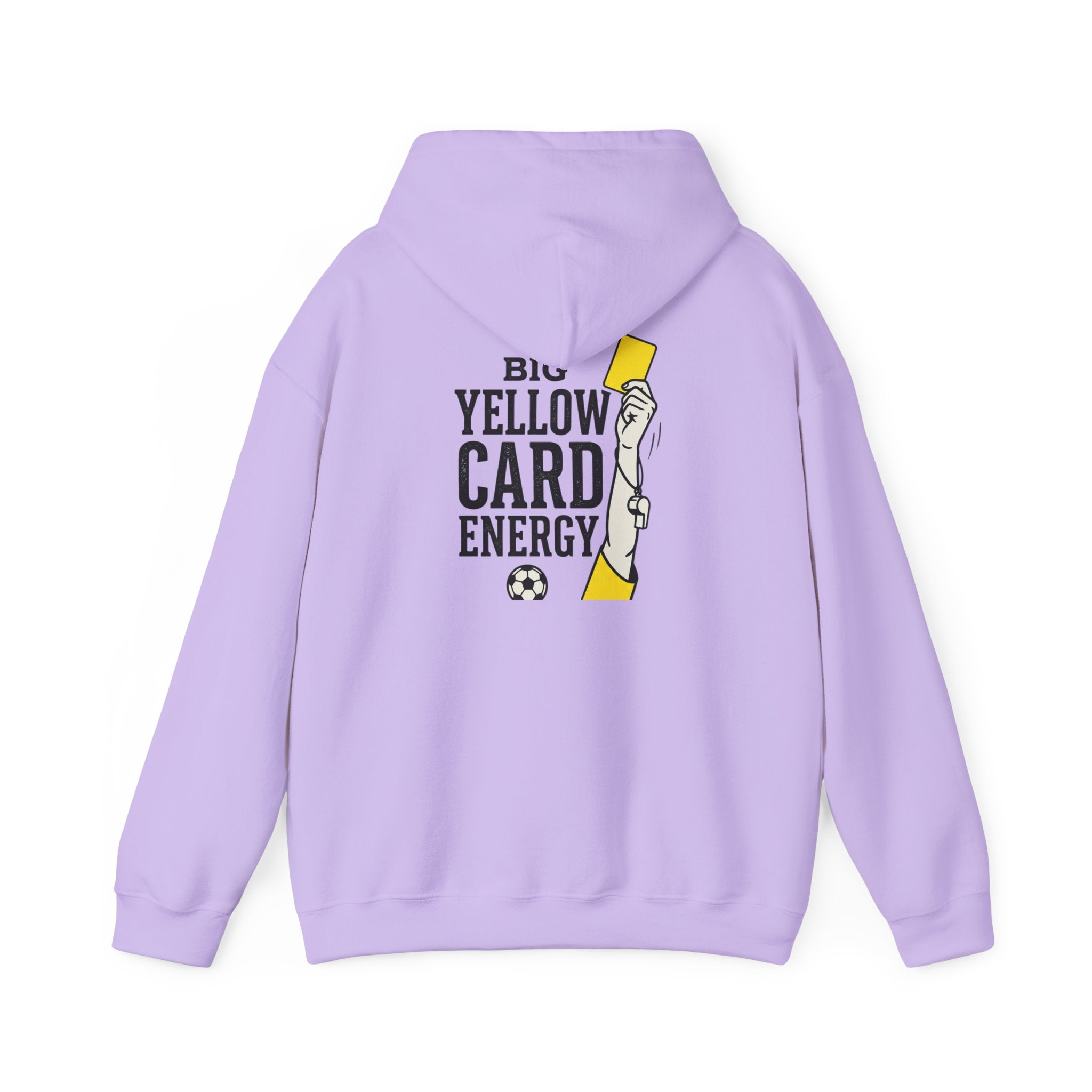 Big Yellow Card Energy Hoodie | Soccer Club Mom Fan Retro Lettering