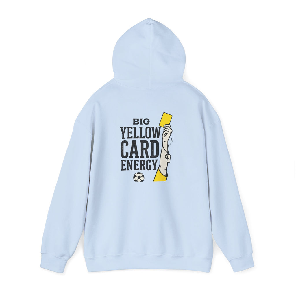 Big Yellow Card Energy Hoodie | Soccer Club Mom Fan Retro Lettering