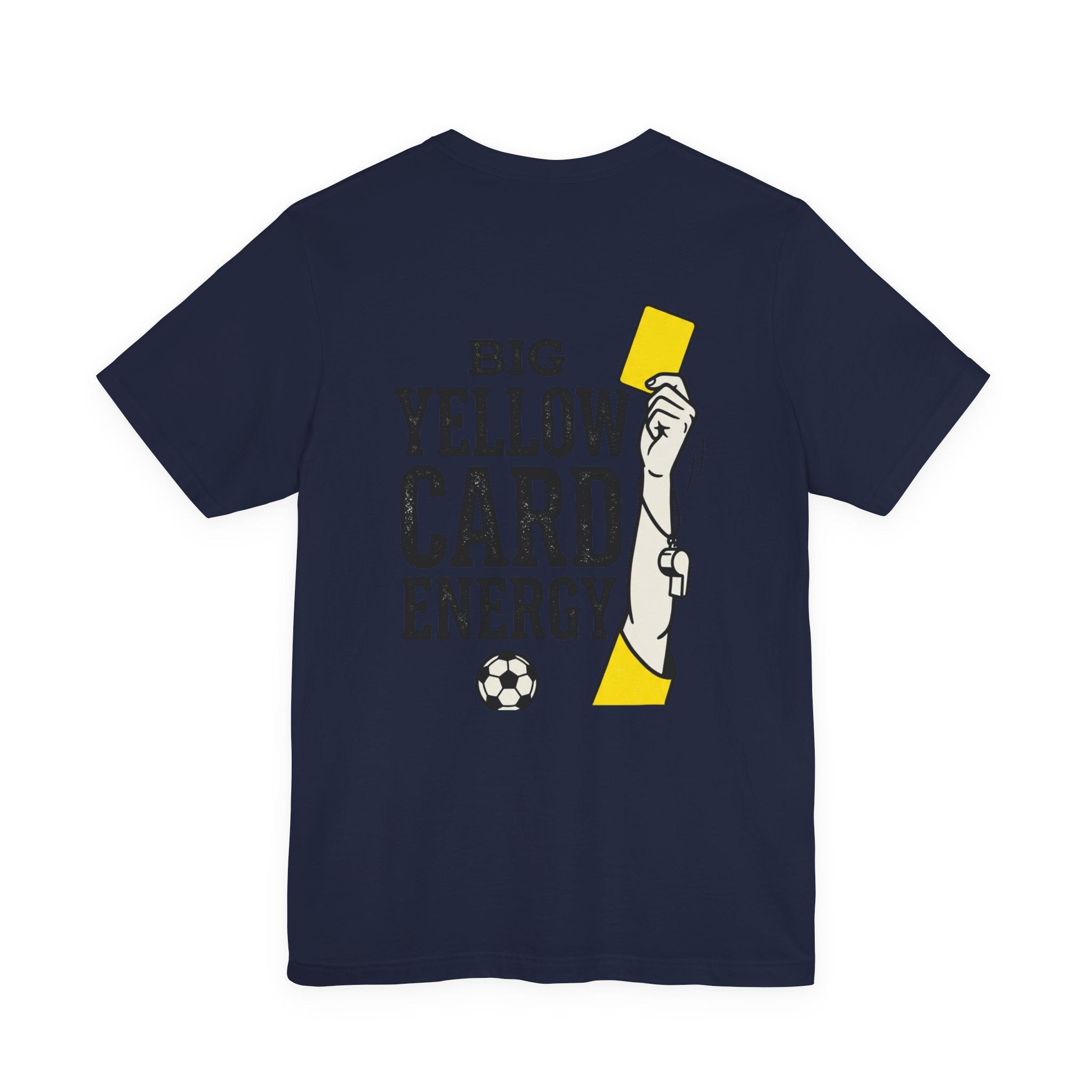Big Yellow Card Energy Tee | Soccer Club, Retro Sports Lettering