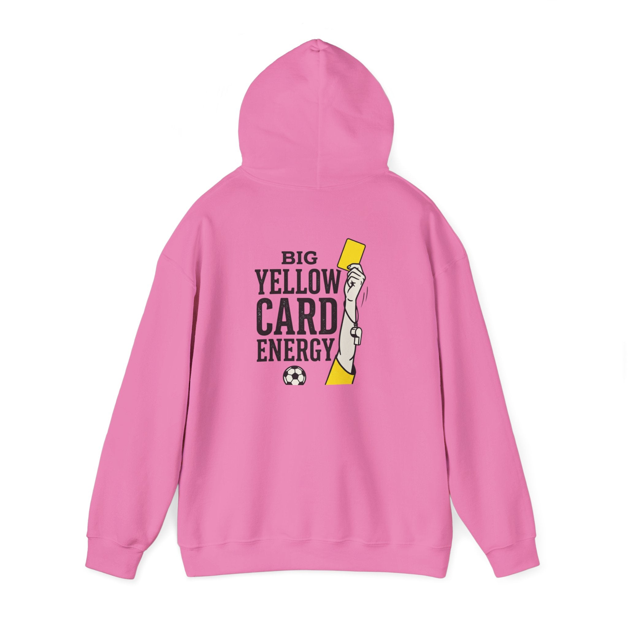 Big Yellow Card Energy Hoodie | Soccer Club Mom Fan Retro Lettering