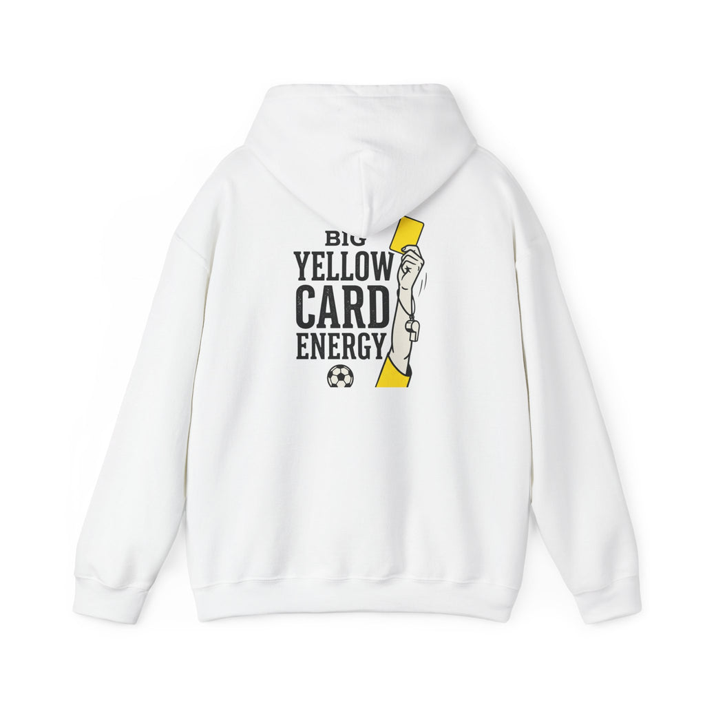 Big Yellow Card Energy Hoodie | Soccer Club Mom Fan Retro Lettering