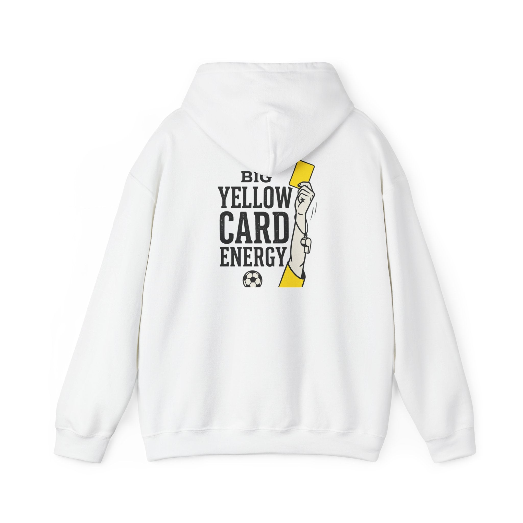 Big Yellow Card Energy Hoodie | Soccer Club Mom Fan Retro Lettering