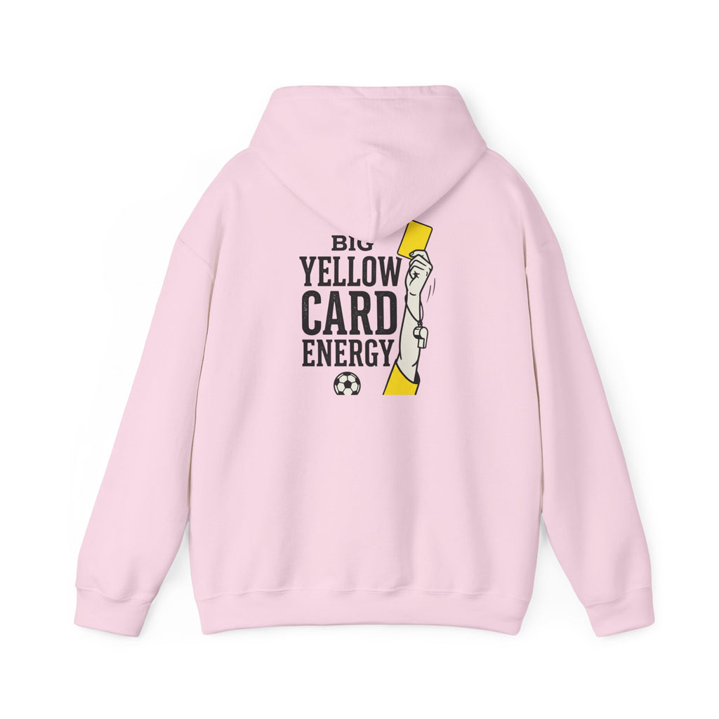 Big Yellow Card Energy Hoodie | Soccer Club Mom Fan Retro Lettering