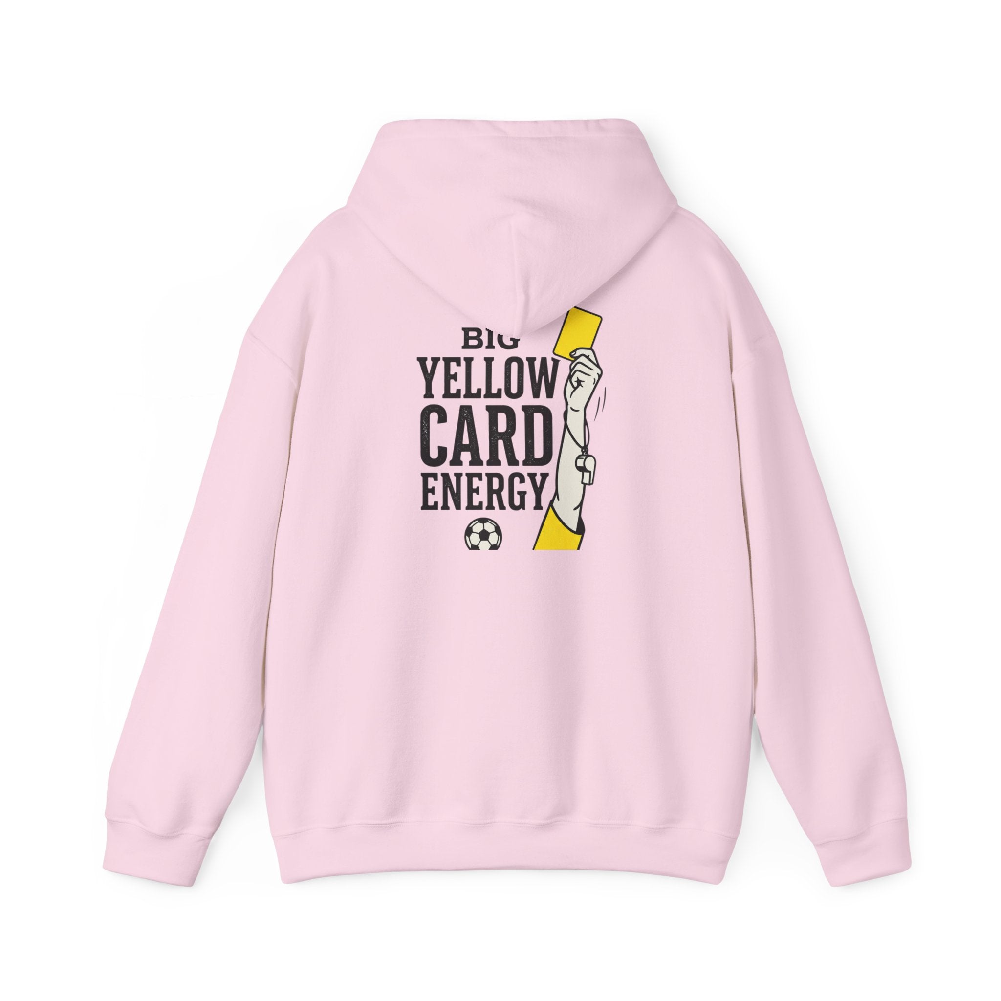Big Yellow Card Energy Hoodie | Soccer Club Mom Fan Retro Lettering