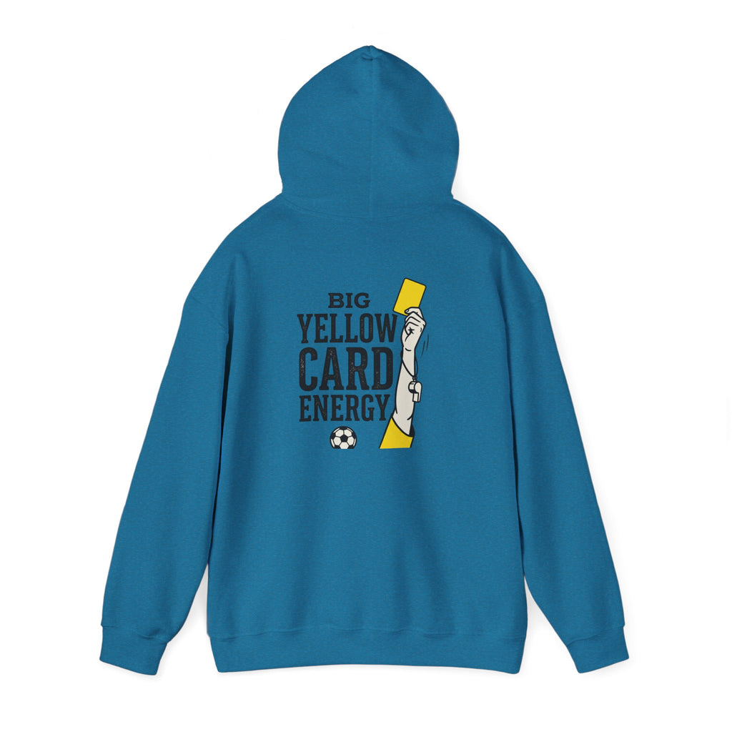 Big Yellow Card Energy Hoodie | Soccer Club Mom Fan Retro Lettering