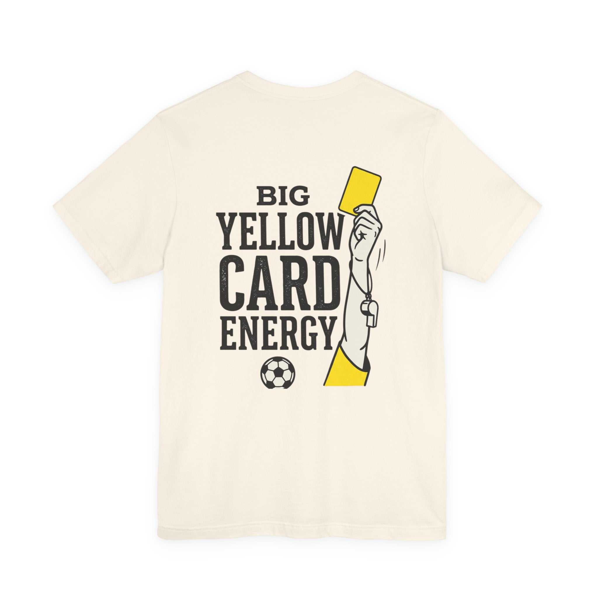 Big Yellow Card Energy Tee | Soccer Club, Retro Sports Lettering