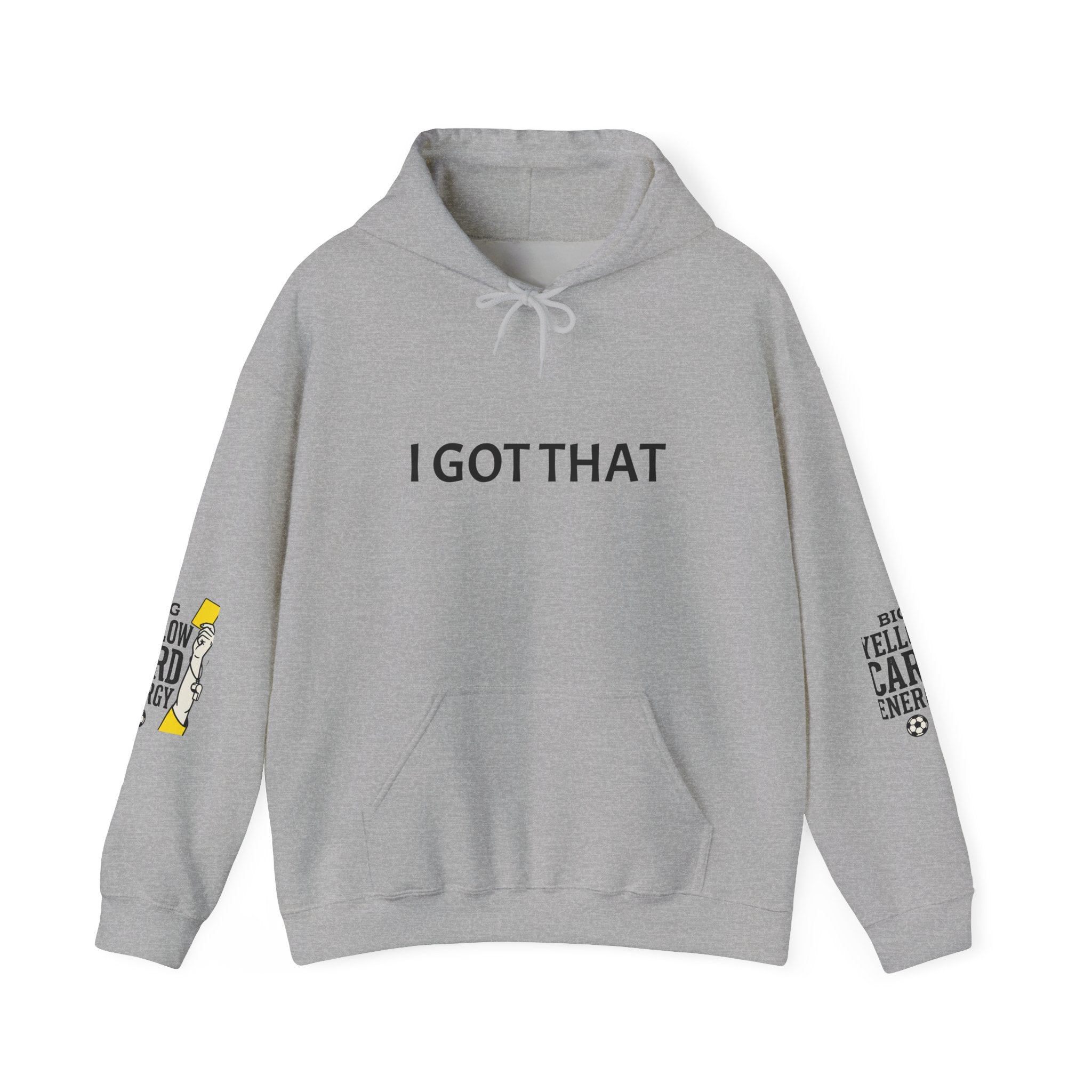Big Yellow Card Energy Hoodie | Soccer Club Mom Fan Retro Lettering