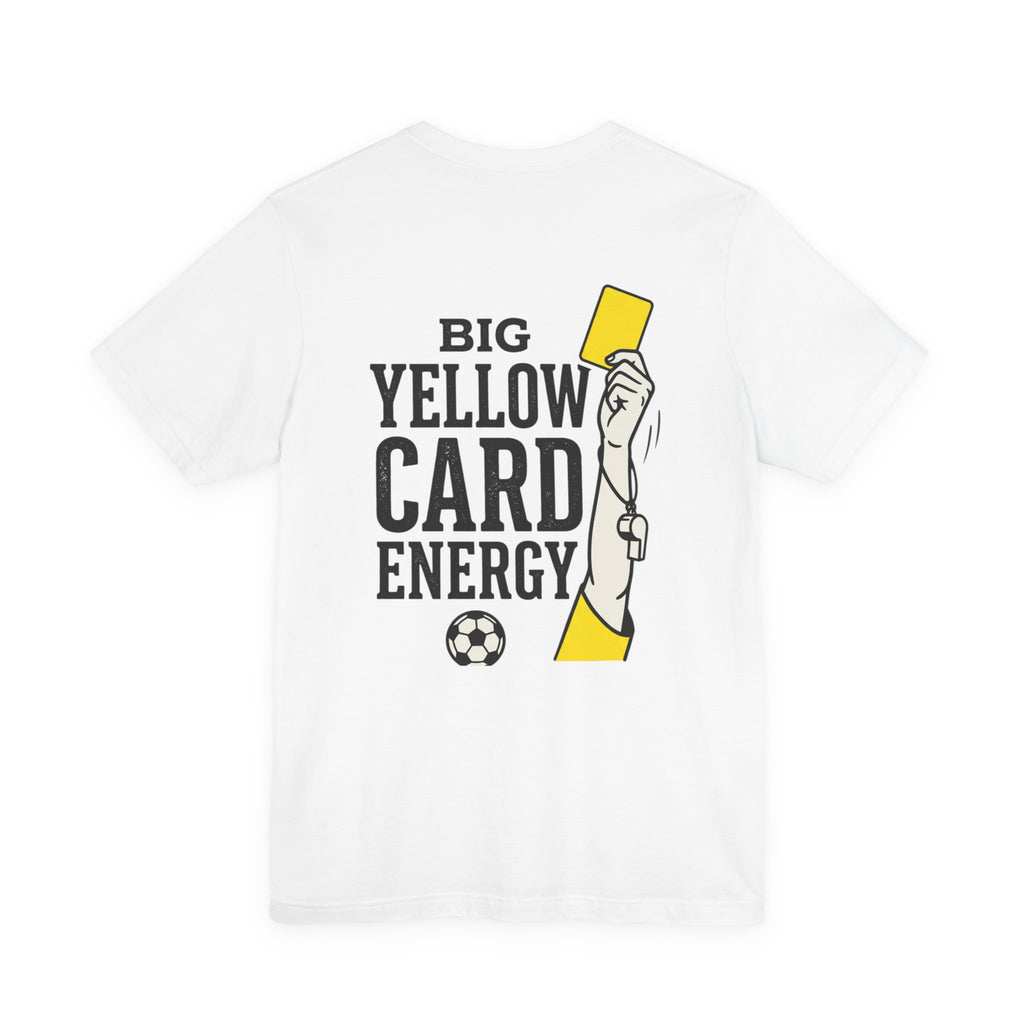 Big Yellow Card Energy Tee | Soccer Club, Retro Sports Lettering