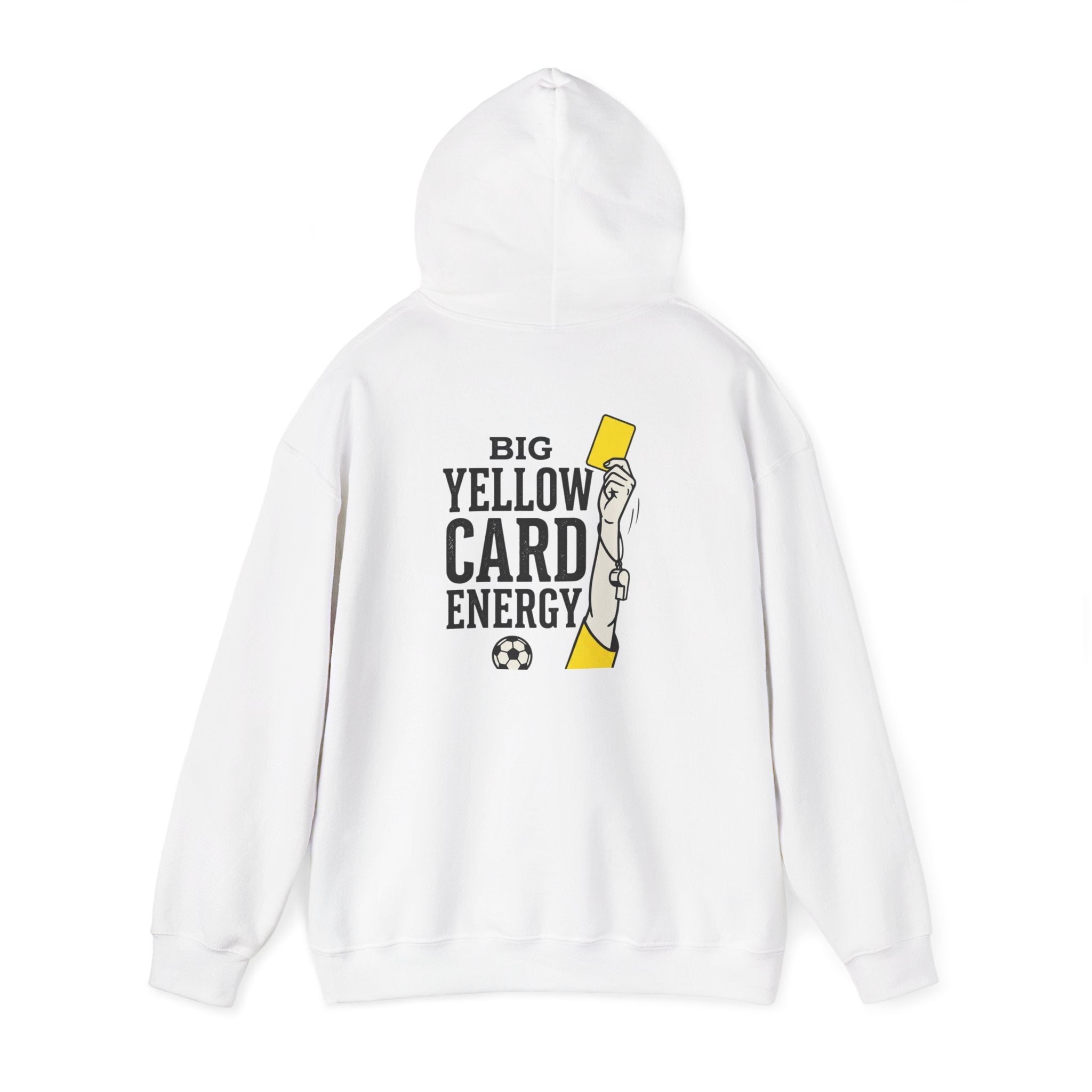 Big Yellow Card Energy Hoodie | Soccer Club Mom Fan Retro Lettering