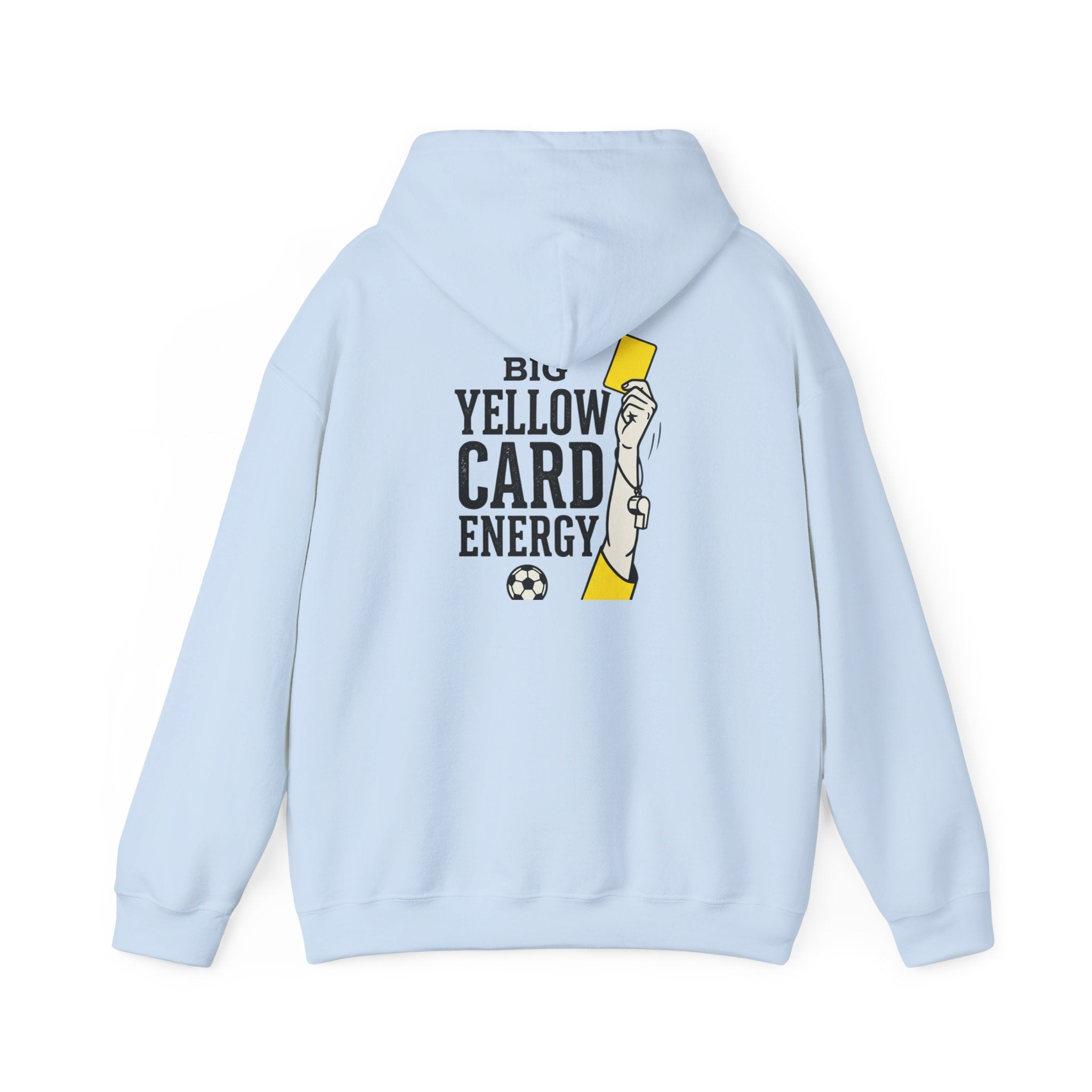Big Yellow Card Energy Hoodie | Soccer Club Mom Fan Retro Lettering