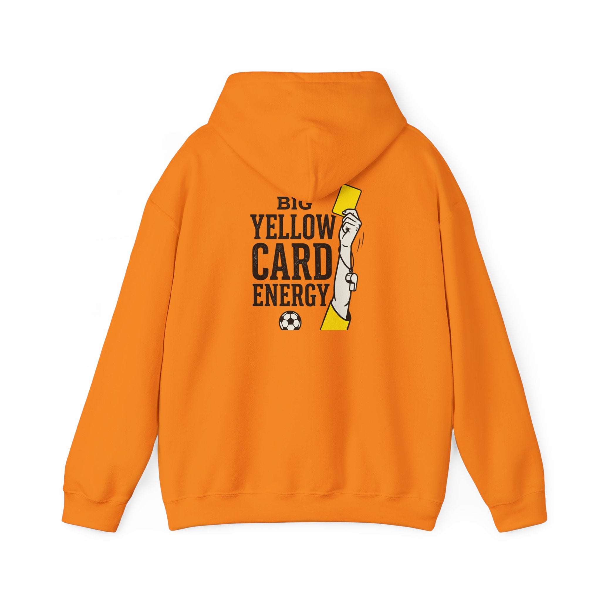 Big Yellow Card Energy Hoodie | Soccer Club Mom Fan Retro Lettering