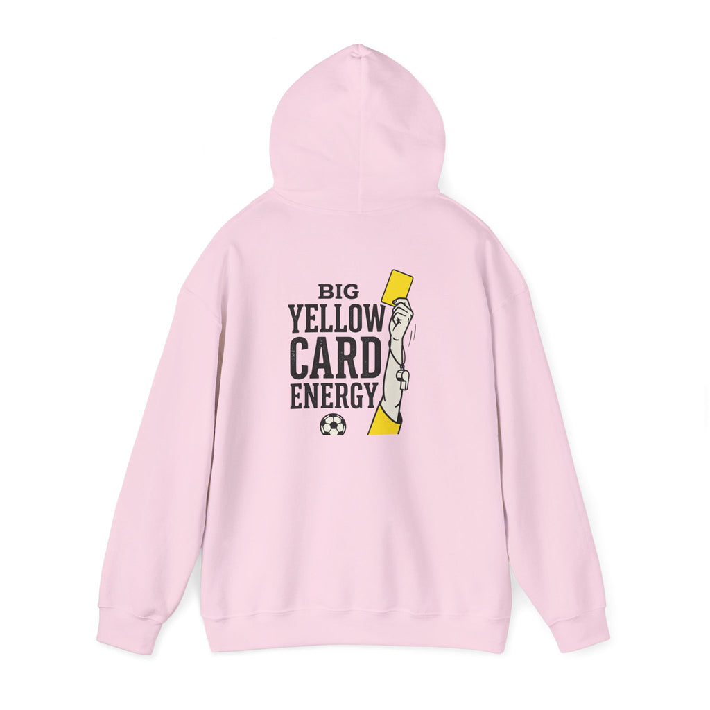 Big Yellow Card Energy Hoodie | Soccer Club Mom Fan Retro Lettering