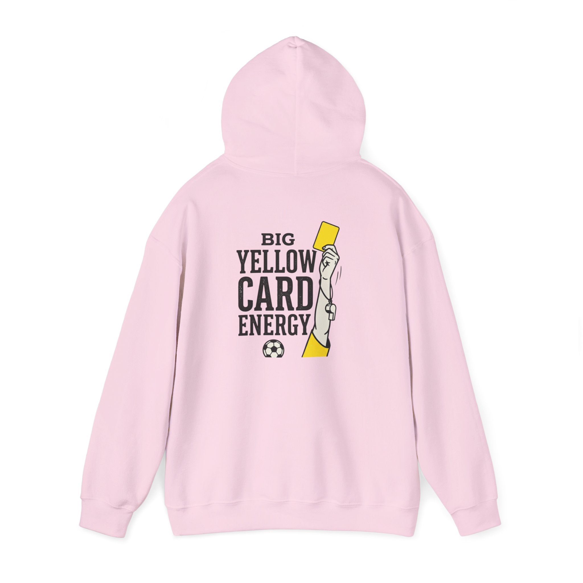 Big Yellow Card Energy Hoodie | Soccer Club Mom Fan Retro Lettering