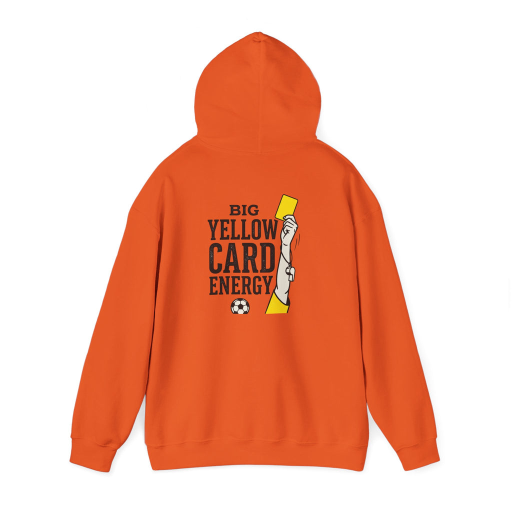 Big Yellow Card Energy Hoodie | Soccer Club Mom Fan Retro Lettering