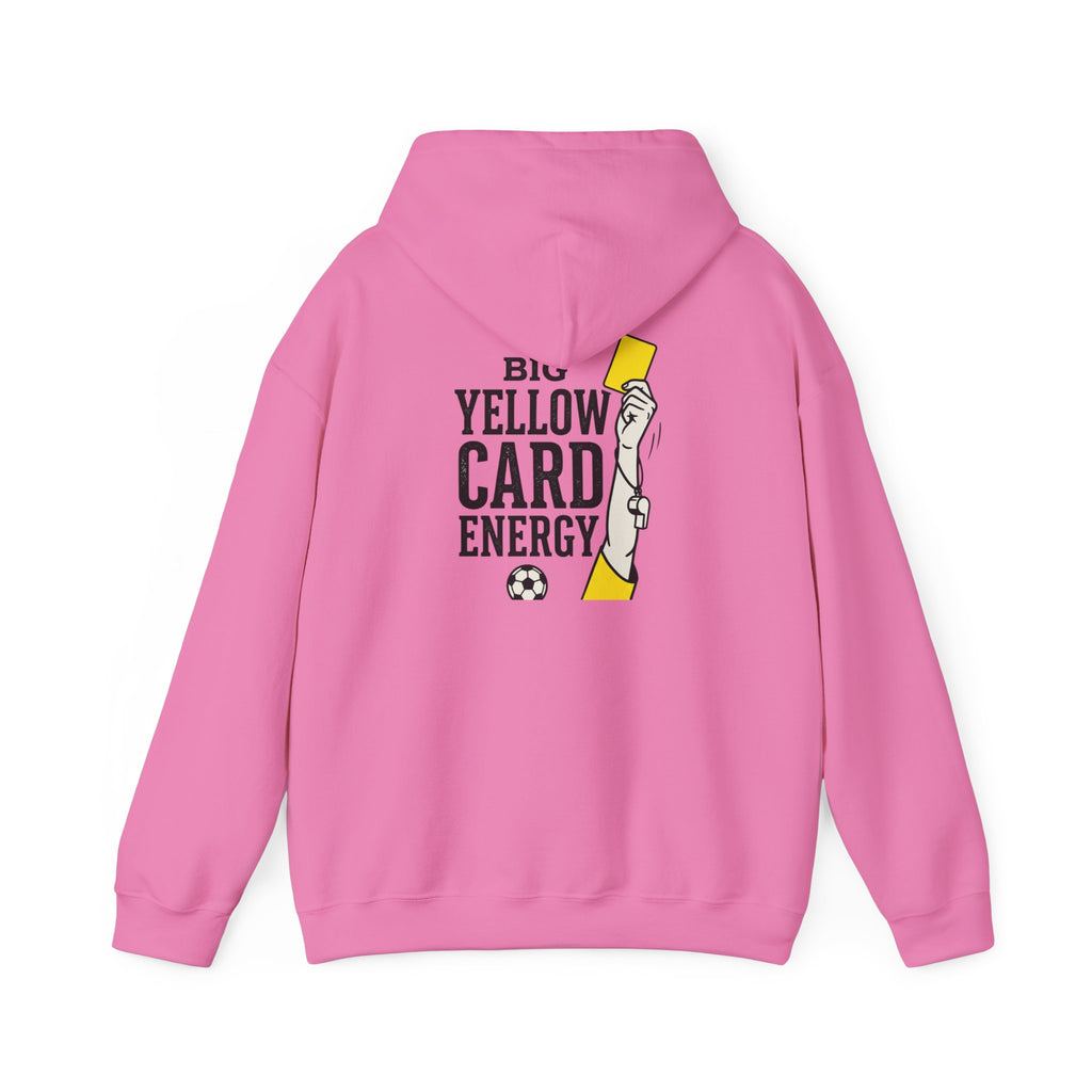 Big Yellow Card Energy Hoodie | Soccer Club Mom Fan Retro Lettering
