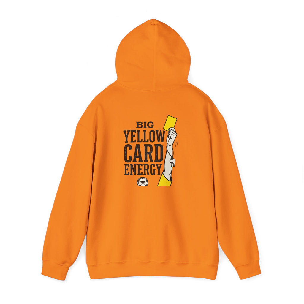 Big Yellow Card Energy Hoodie | Soccer Club Mom Fan Retro Lettering